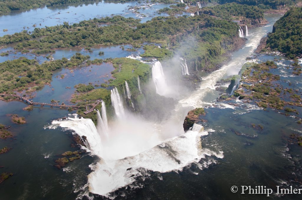 Aerial Iguacu Falls