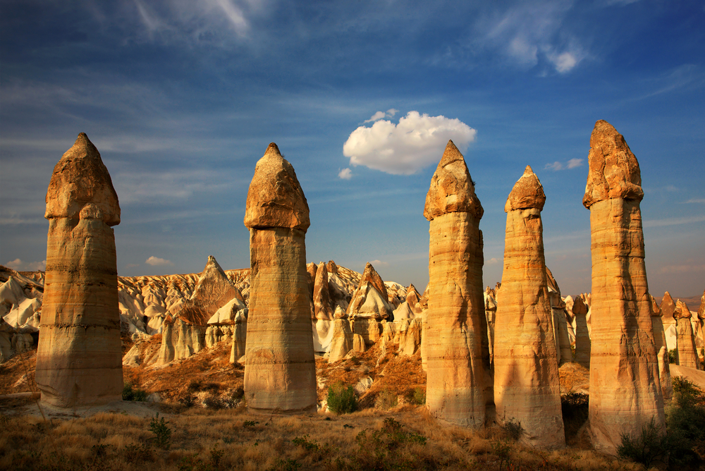 Goreme National Park several pillars