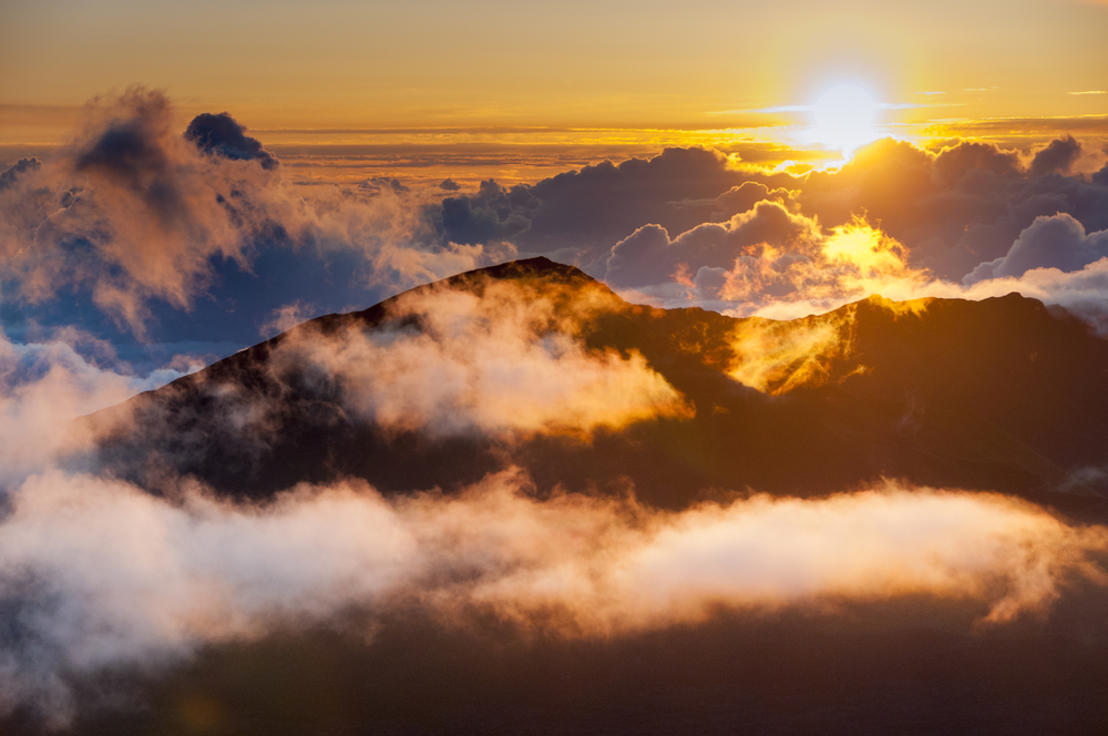 Observation area for Haleakala sunrise