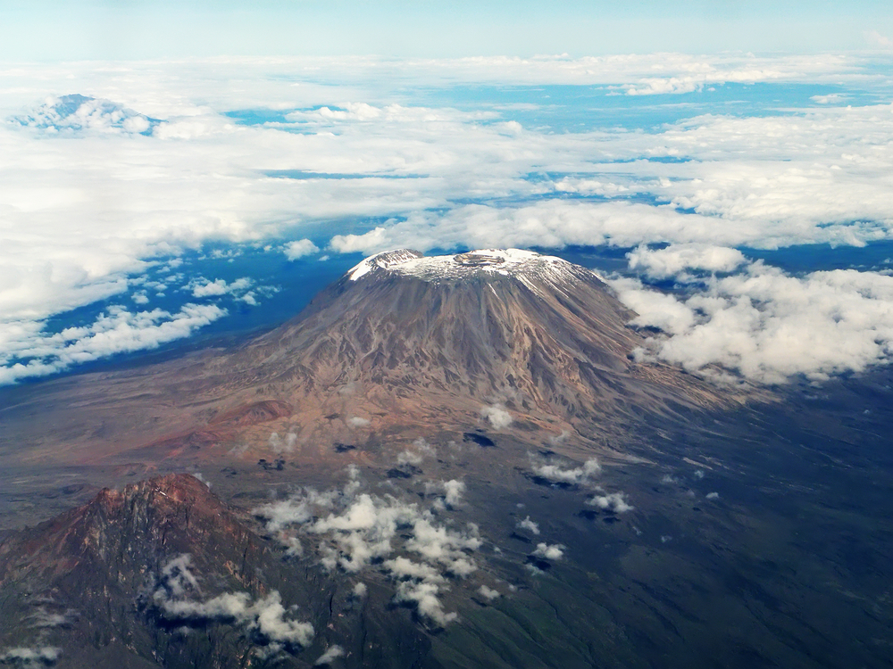 Mount Kilimanjaro National Park aerial view