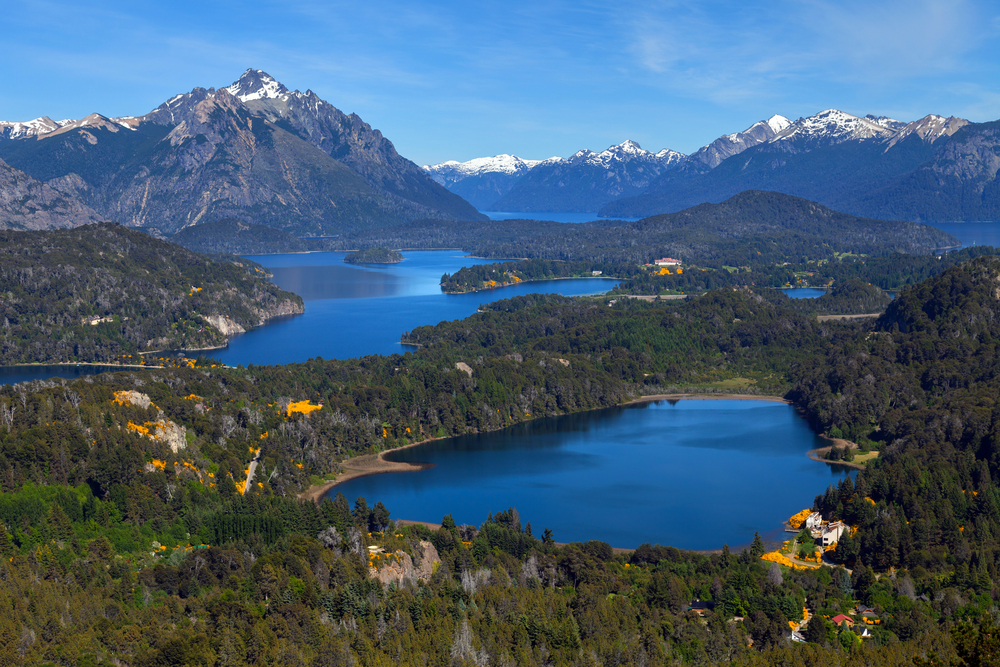 Los Alerces National Park lake and mountain backdrop