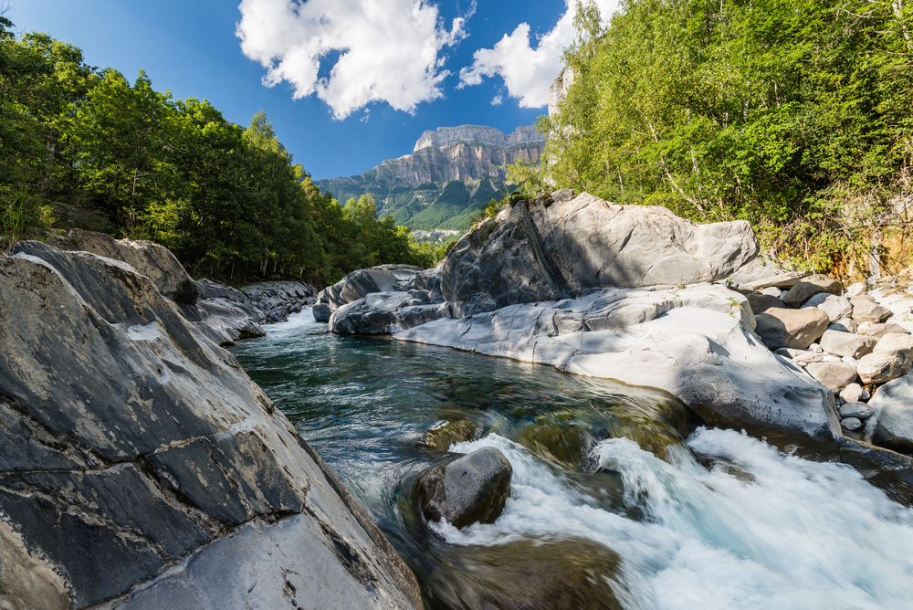 Ordesa Y Monte perdido National Park scenic river