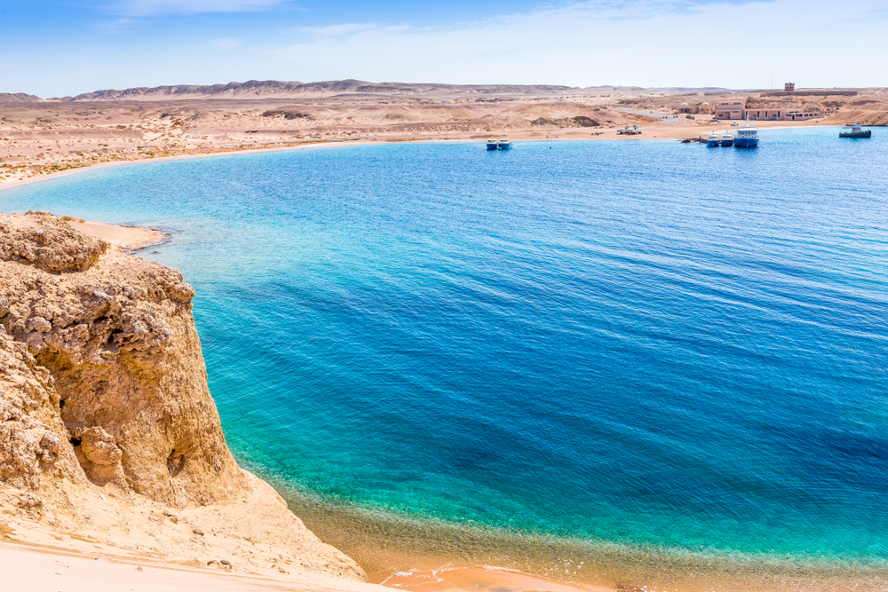 Ras Muhammad National Park cliffs along the coastline