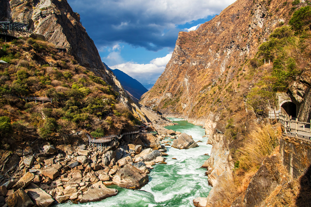 Blue Moon Valley in Jade Dragon Snow Mountain park