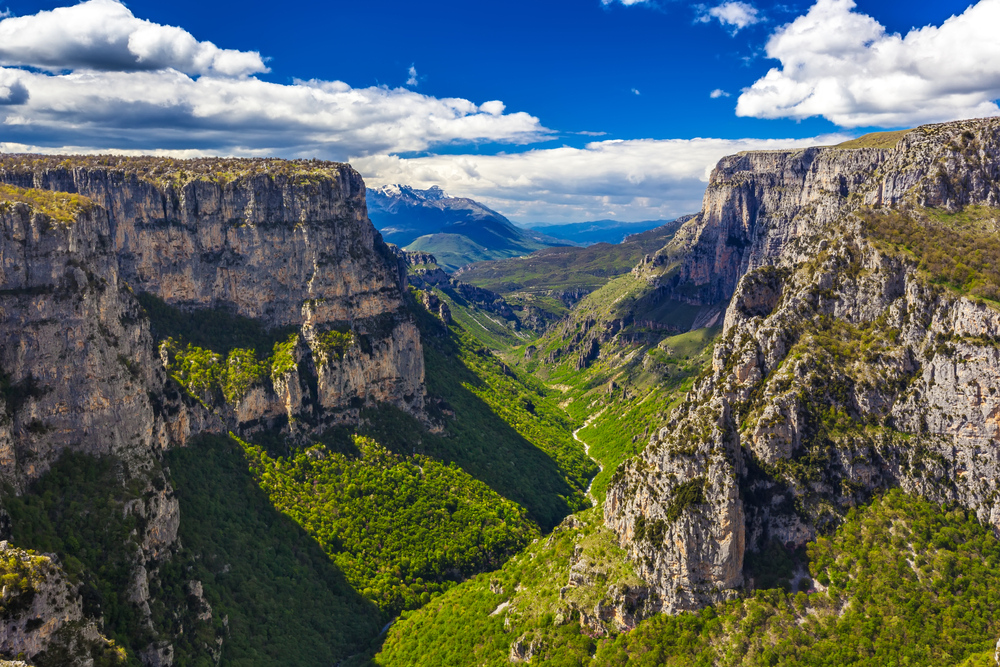 Mount Olympus National Park city with mountain