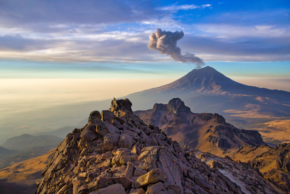 Iztaccihuati-Popocatepetl National Park Volcano Popcatepetl